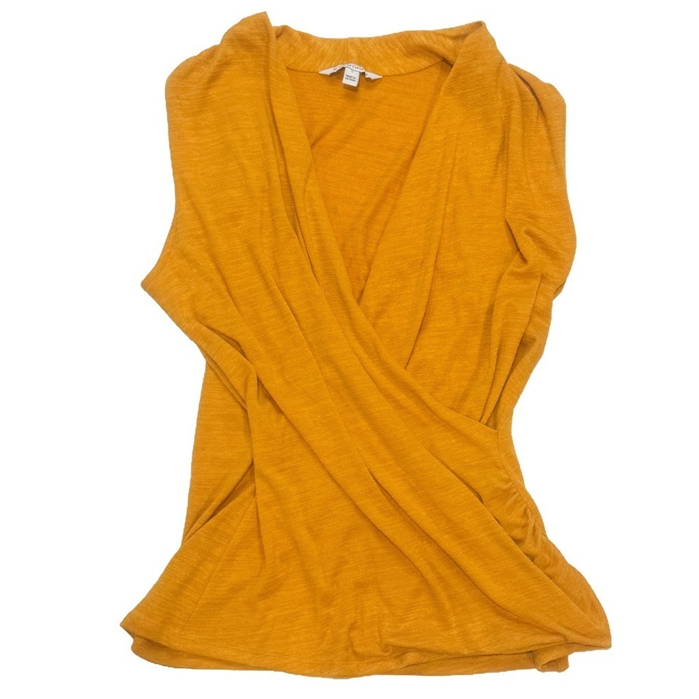 Women's Mustard Sleeveless Top - Picture 3 of 7